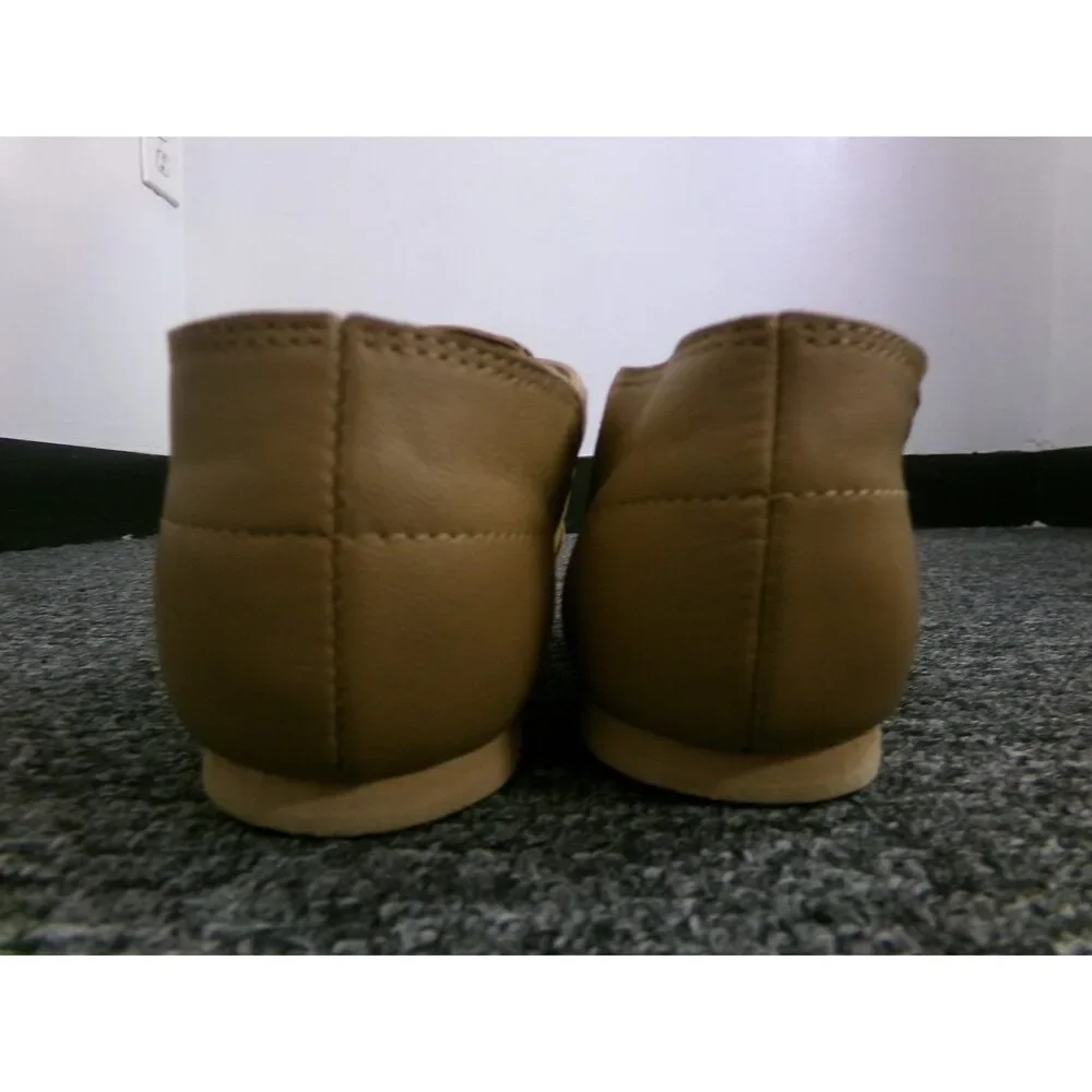 Pre-Owned Dance Jazz Shoes Dance Class Girls 6M AdultSlip On Leather Split Sole